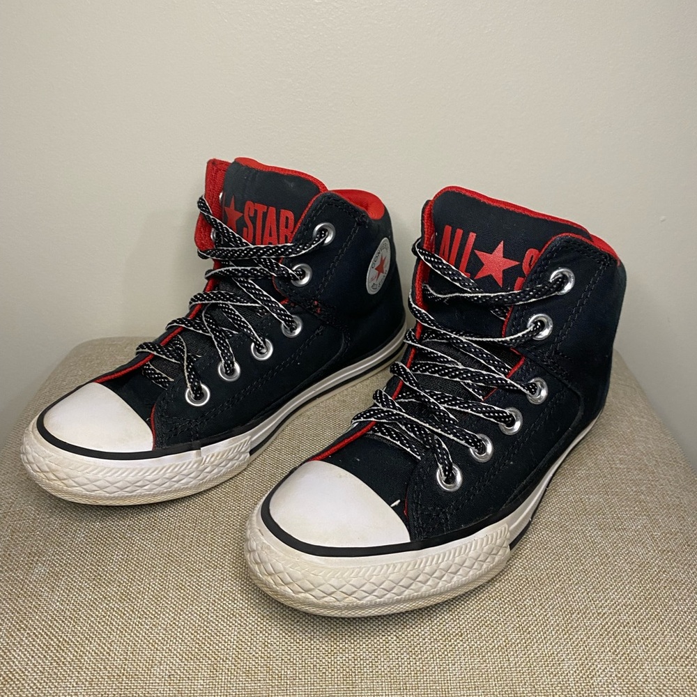 Converse Kids Sneakers - Black and Red